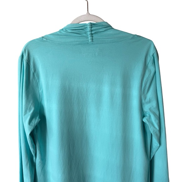 Coolibar UPF 50+ Aqua Draped Cardigan Size M Sun Protection Beach Travel - Picture 12 of 13
